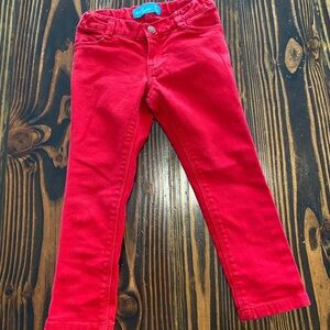 Old Navy Girls size 4T Red Skinny Jeans